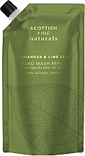 Парфумерія, косметика Рідке мило для рук "Коріандр і листя лайма" - Scottish Fine Soaps Naturals Coriander & Lime Leaf Hand Wash (змінний блок)