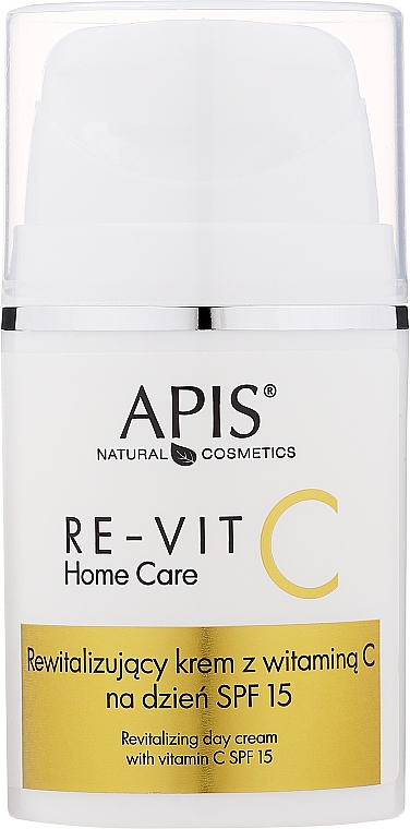 Відновлювальний денний крем з вітаміном С - Apis Professional Re-Vit C Home Care Revitalizing Day Cream With Vitamin C SPF 15