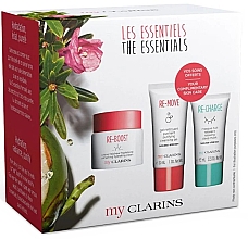 Духи, Парфюмерия, косметика Набор - Clarins My Clarins The Essentials (f/cr/50ml + f/gel/30ml + f/mask/15ml)