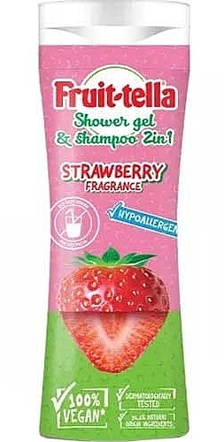 Гель для душу - Nickelodeon Fruit-Tella Strawberry Shower Gel & Shampoo — фото N1