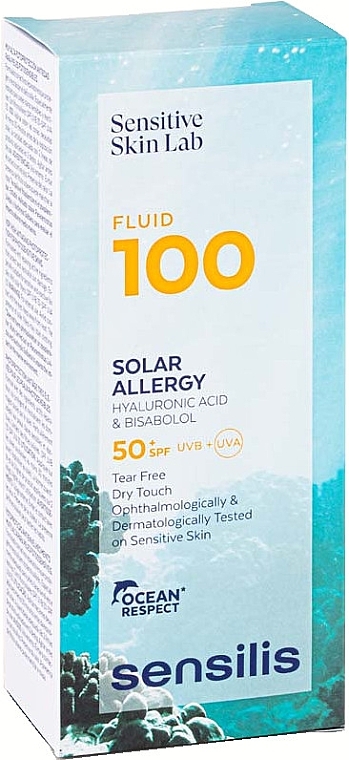 Солнцезащитный флюид для лица - Sensilis Fluid 100 Solar Allergy SPF50+ — фото N2