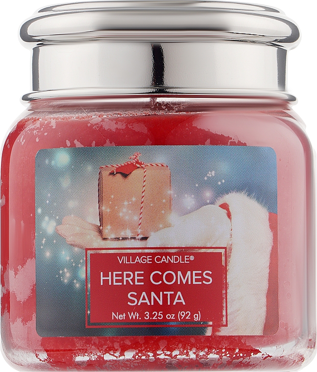 Ароматична свічка у банці - Village Candle Here Comes Santa — фото N1