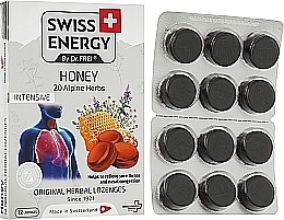 Парфумерія, косметика Льодяники "Мед" на основі натуральних трав - Swiss Energy Original Herbal Lozenges *