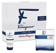 Духи, Парфюмерия, косметика Salvatore Ferragamo F by Ferragamo Pour Homme Free Time - Набор (edt/50ml + bafs/50ml)