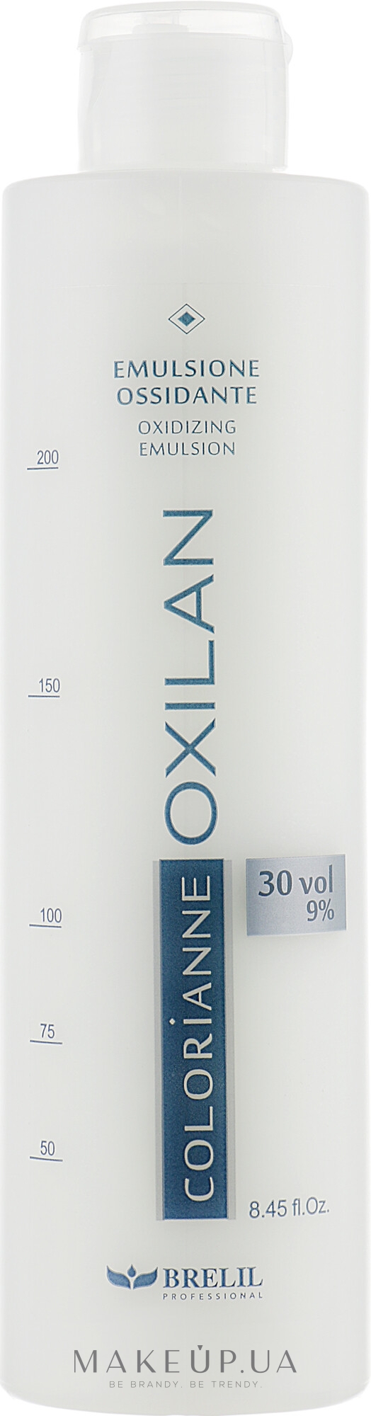 Окислювальна емульсія - Brelil Professional Colorianne Oxilan Emulsione Ossidante Profumata 9% 30 Vol — фото 250ml