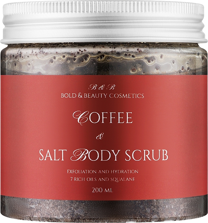 Скраб для тіла "Кава та сіль" - Bold & Beauty Coffee & Salt Body Scrub — фото N1