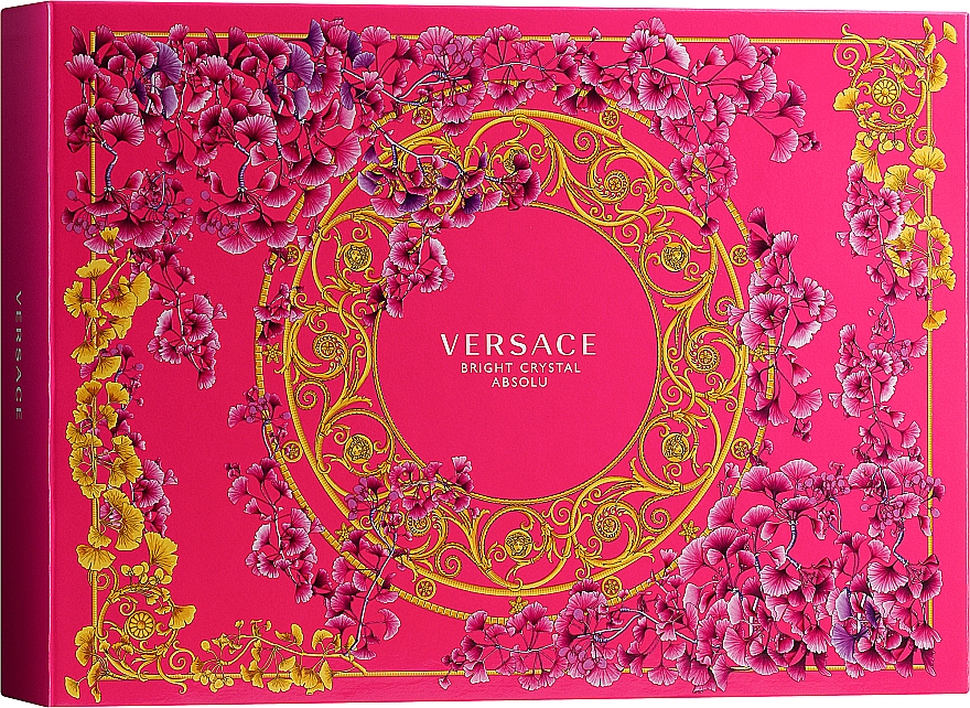 Versace Bright Crystal Absolu - Набір (edp/90ml + b/lot/100ml + edp/5ml + sh/gel/100ml) — фото N1