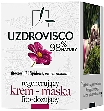 Фитодозирующая питательная крем-маска для лица - Uzdrovisco — фото N2