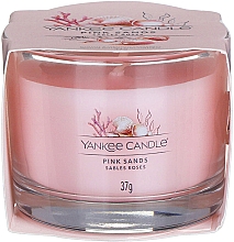 Парфумерія, косметика Ароматична свічка в склянці "Рожеві піски" - Yankee Candle Pink Sands (міні)