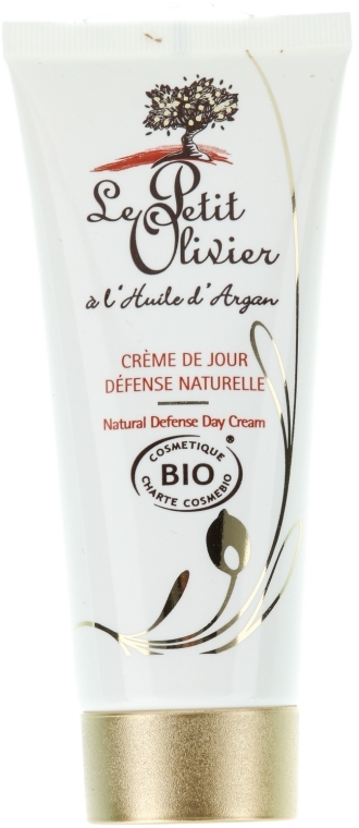 Денний захисний крем з органічним маслом Арганії - Le Petit Olivier Natural defense day cream with organic Argan oil