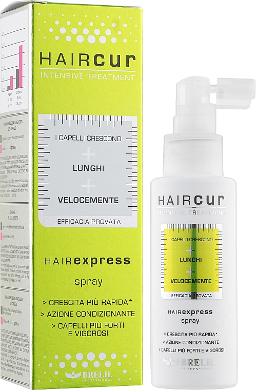 Спрей для ускорения роста волос - Brelil Hair Cur HairExpress Spray — фото N2
