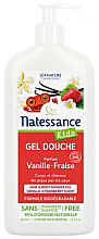 Парфумерія, косметика Органічний гель для душу - Natessance Kids Vanilla Strawberry Shower Gel
