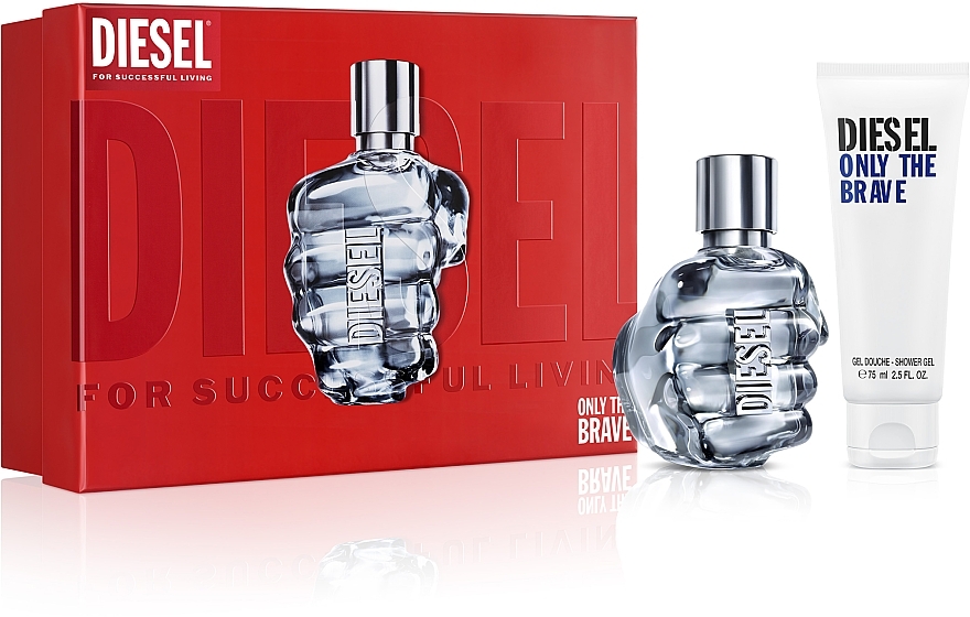 Diesel Only The Brave - Набор (edt/50ml + sh/gel/75ml) — фото N1