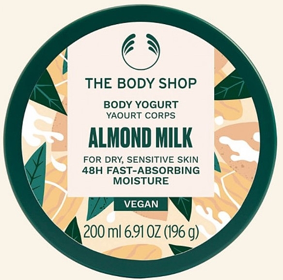 Йогурт для сухой, чувствительной кожи тела - The Body Shop Almond Milk Body Yogurt For Dry, Sensitive Skin New Pack — фото N1