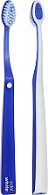 Зубная щетка средней жесткости с щетиной "Pedex", синяя - Edel+White Whitening Medium Toothbrush — фото N2