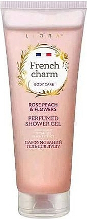 Парфюмированный гель для душа - Liora French Charm Rose Peach & Flowers Body Care — фото N1