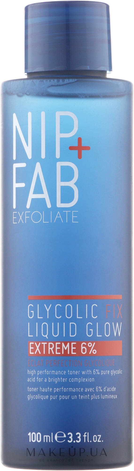 Рідкий відлущувальний засіб для обличчя - NIP + FAB Glycolic Fix Liquid Glow 6% — фото 100ml