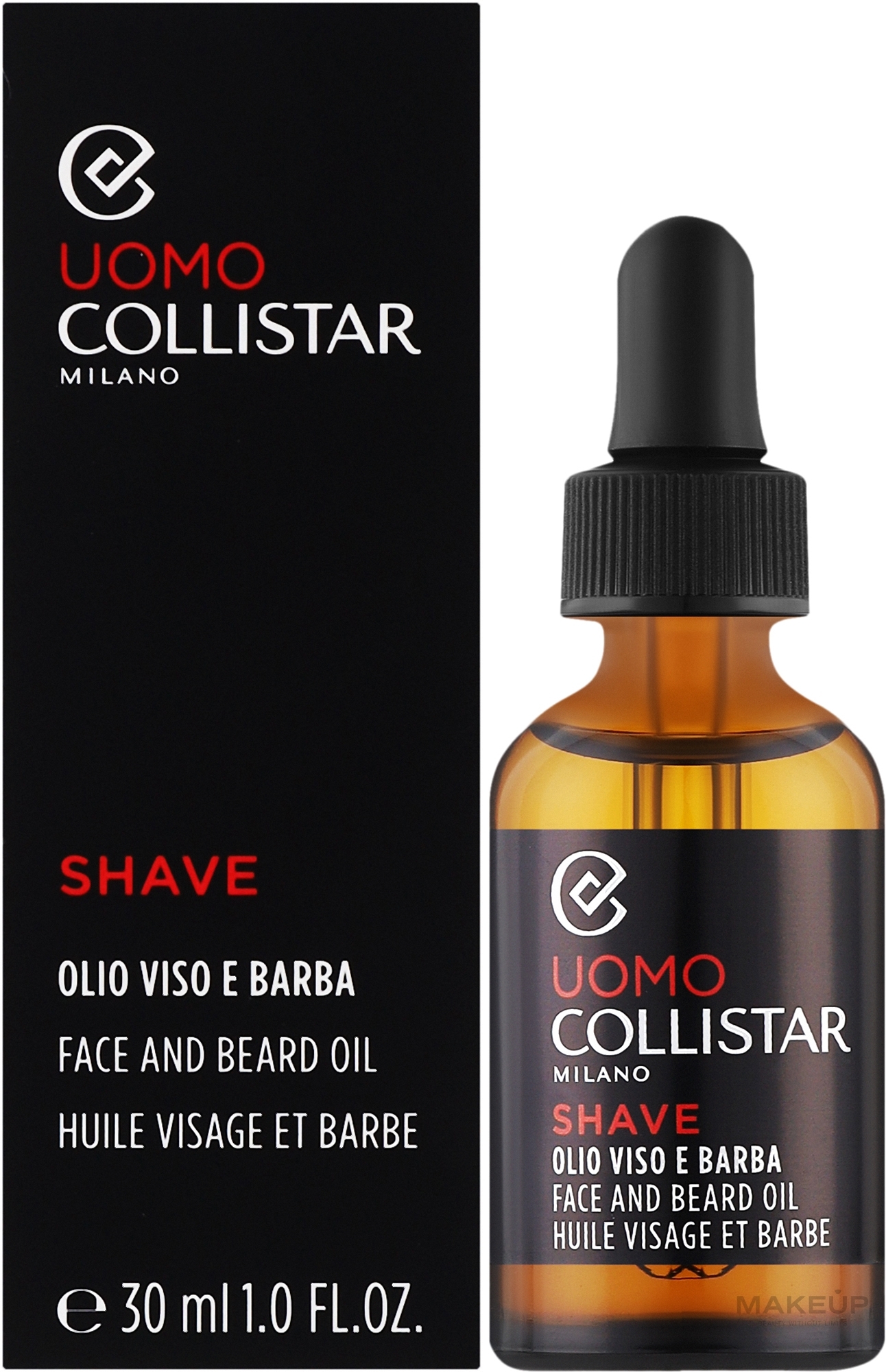 Олія для обличчя та бороди - Collistar Oil Face And Beard — фото 30ml