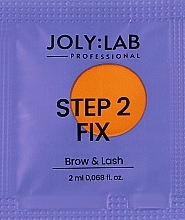 Средство для ламинирования бровей и ресниц - Joly:Lab Brow & Lash Step 2 Fix (мини) — фото N2