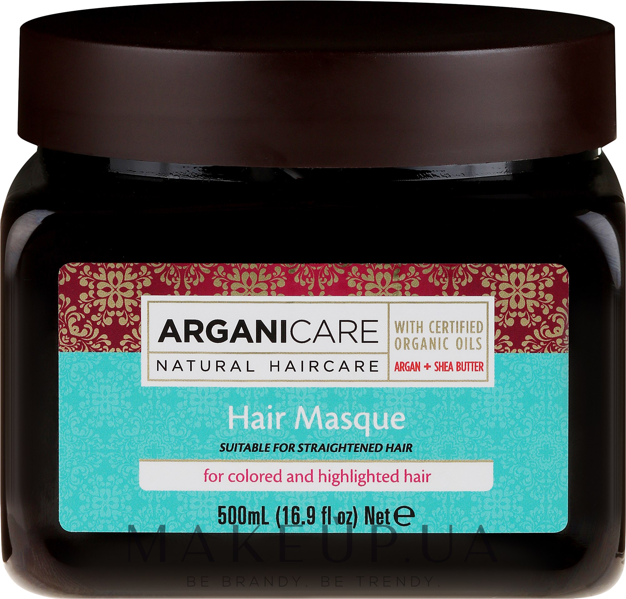 Маска с аргановым маслом для окрашенных волос - Kreogen Arganicare Argan Oil Hair Masque for Colored /Highlighted Hair — фото 500ml