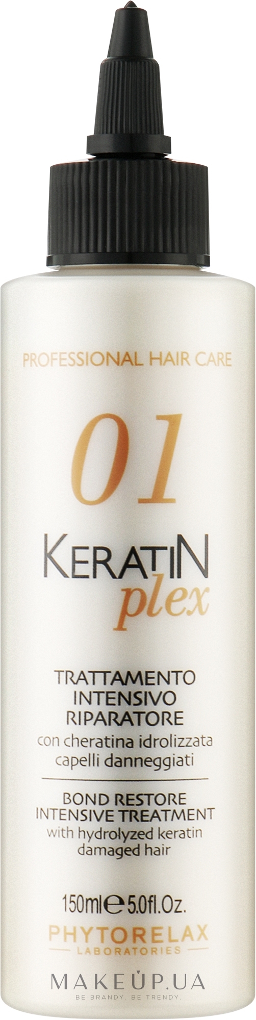 Средство для интенсивного восстановления с гидролизованным кератином - Phytorelax Laboratories Keratin Plex Bond Restore Intensive Treatment — фото 150ml