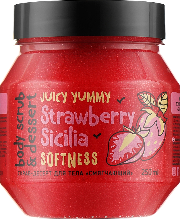 Скраб-десерт для тела "Смягчающий. Клубника" - MonoLove Bio Strawberry Sicilia Softness Body Scrub