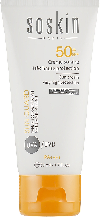 Солнцезащитный крем SPF 50+ - Soskin Sun Cream Very High Protection SPF50 — фото N1