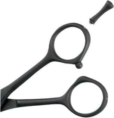 Ножиці для стрижки волосся, чорні - Barburys Sky Black 5 — фото N2