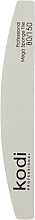 Баф для ногтей "Полумесяц" 80/150, серый - Kodi Professional  — фото N1