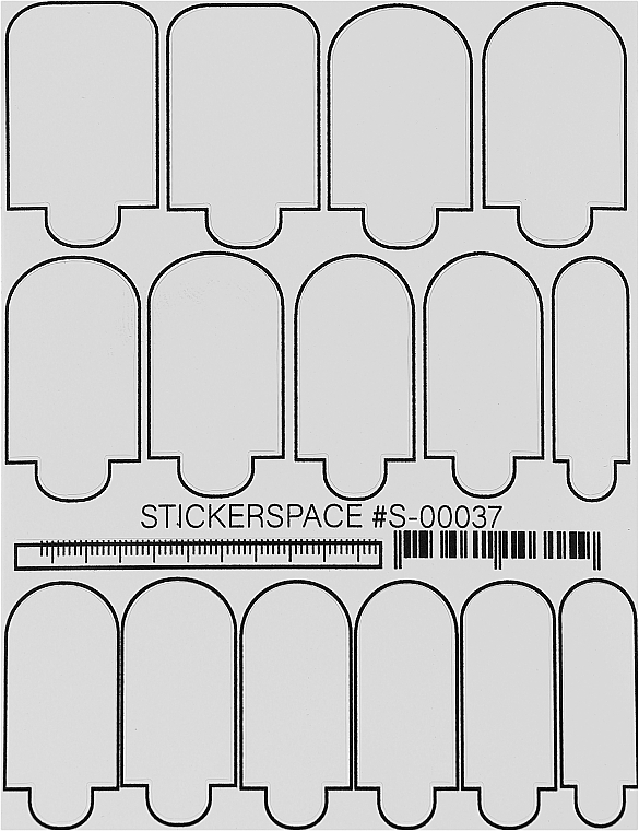 Дизайнерские наклейки для ногтей "Wraps S-00037" - StickersSpace — фото N1