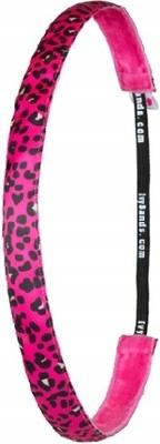 Обруч-резинка для волос "Leopard Pink" - Ivybands — фото N1