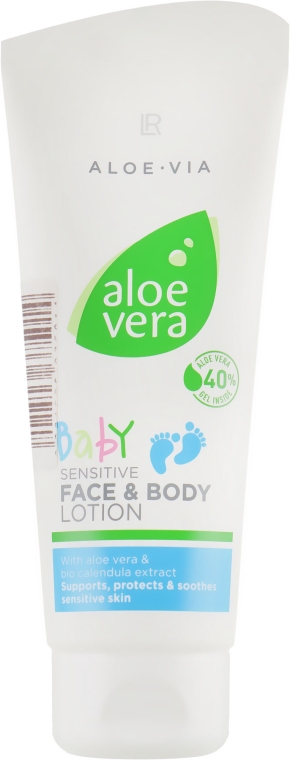 Дитячий лосьйон для обличчя і тіла - LR Health & Beauty Aloe Via Baby Sensitive Face&Body Lotion — фото N1