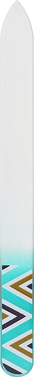 Пилочка для ногтей "Szklany M-Wzory", 74684, зеленая 2 - Top Choice — фото N1