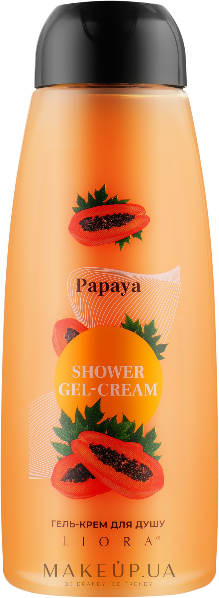 Гель-крем для душа "Папайя" - Liora Papaya Shower Gel-Cream — фото 430g