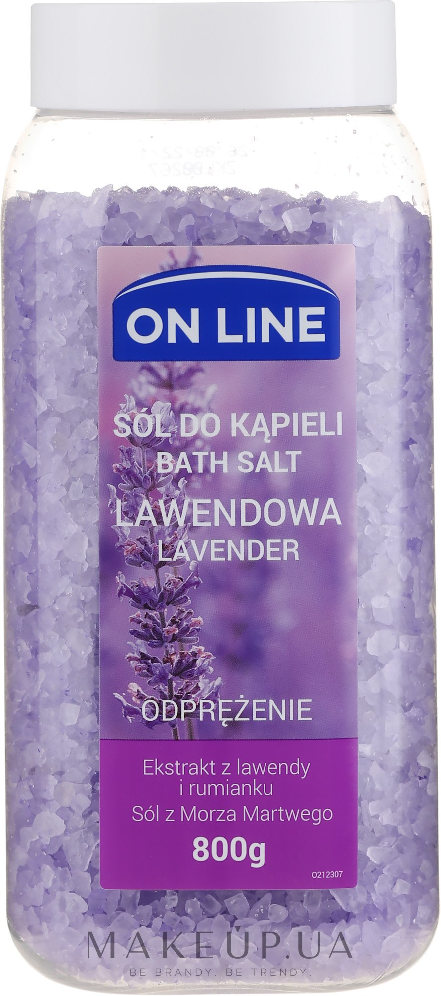 Сіль для ванн "Лаванда" - On Line Bath Lavender Salt — фото 800g