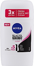 Дезодорант-стік антиперспірант "Невидимий захист для чорного та білого" - NIVEA Black & White Invisible Clear Deo Stick — фото N1
