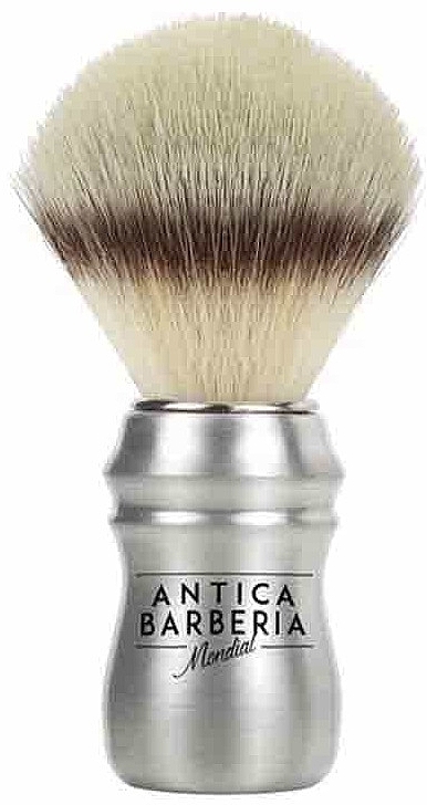 Помазок для гоління, алюміній - Mondial Antica Barberia Ecosilvertip — фото N1