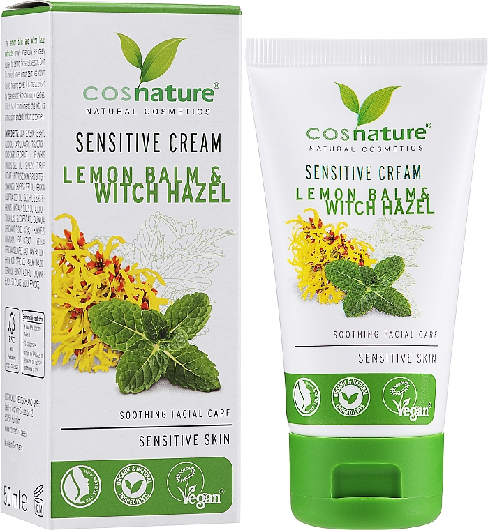 Крем для лица для чувствительной кожи - Cosnature Melisa Bio Sensitive Cream — фото N2