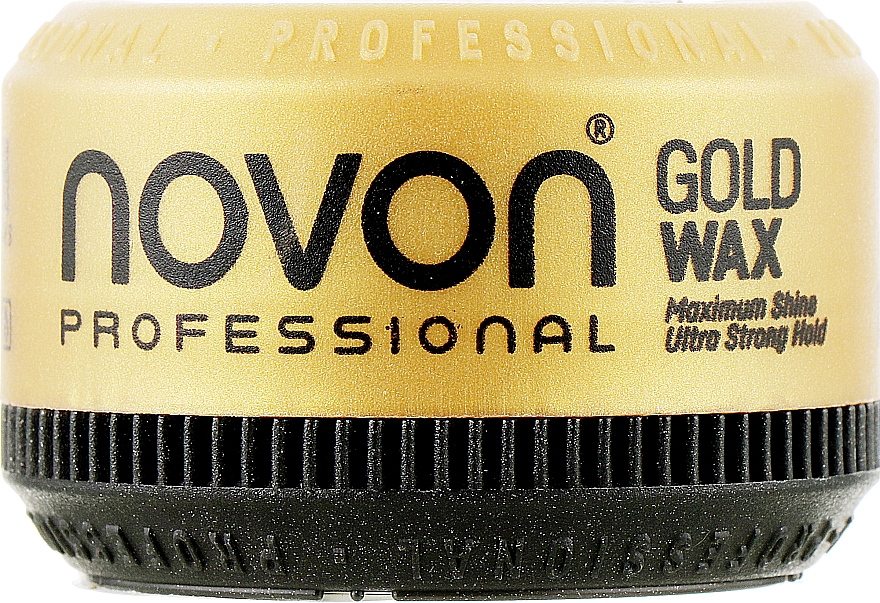 Помада для волосся ультрасильної фіксації - Novon Professional Gold Wax Ultra Strong Hold — фото N1