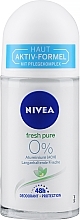 Духи, Парфюмерия, косметика Дезодорант шариковый - NIVEA Fresh Pure Roll On Deodorant