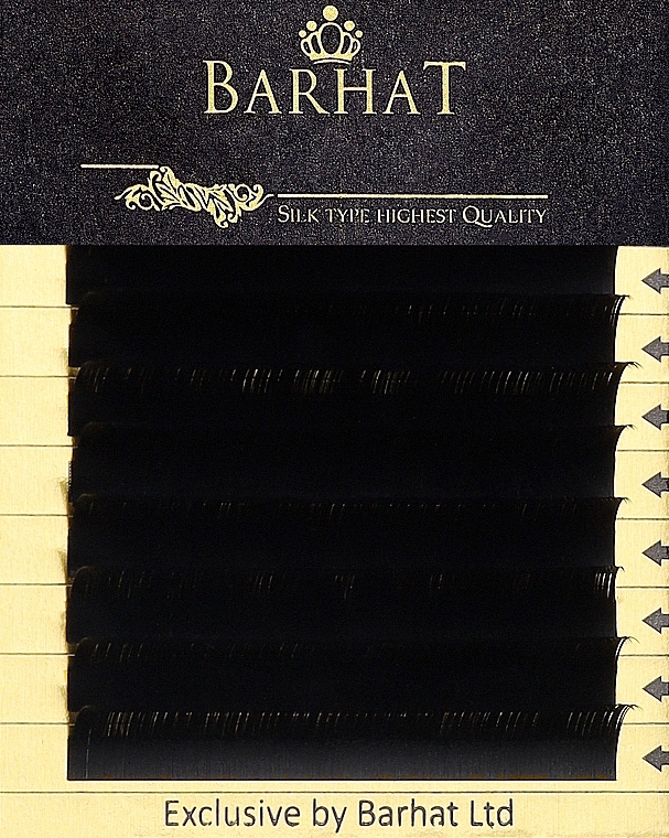 Накладные ресницы B 0,10 мм (11 мм), 8 линий - Barhat Lashes — фото N1