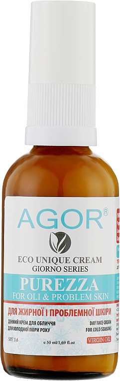 Крем дневной для жирной и проблемной кожи - Agor Giorno Purezza Day Face Cream