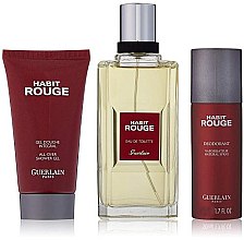 Духи, Парфюмерия, косметика Guerlain Habit Rouge - Набор (edt/100ml + sh/gel/75ml + deo/50ml)