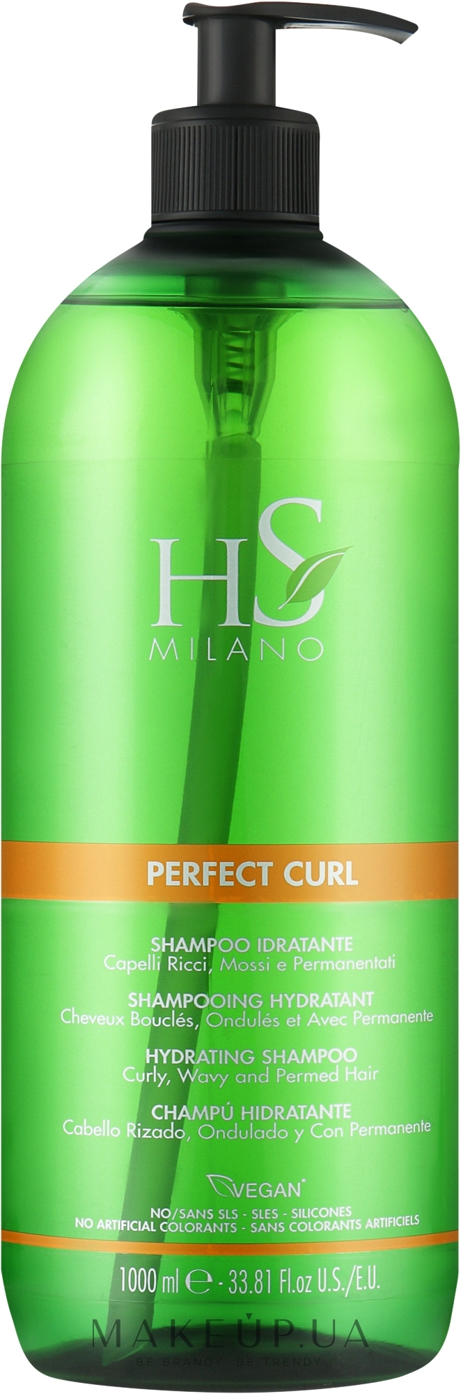 Шампунь для волос - Hs Milano Perfect Curl Hydrating Shampoo — фото 1000ml