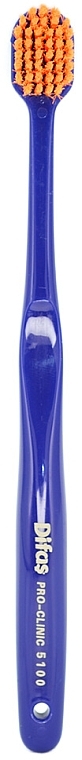 Зубна щітка "Ultra Soft" 512568, темно-синя із помаранчевою щетиною - Difas Pro-Clinic 5100 — фото N2
