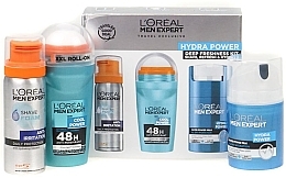 Духи, Парфюмерия, косметика Набор - L'Oreal Paris Men Expert Hydra Power (sh/foam/50ml + cr/50ml + deo/50ml)