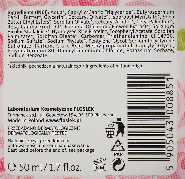 Крем для обличчя проти зморщок денний - Floslek Rose For Skin Rose Gardens Anti-Aging Day Cream — фото N3