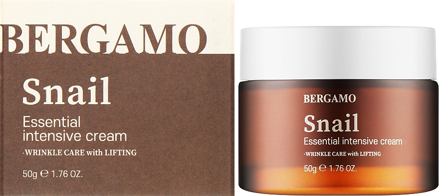 Крем для лица с муцином улитки - Bergamo Snail Essential Intensive Cream  — фото N2