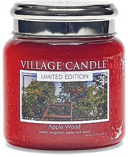 Ароматическая свеча в банке "Яблочное дерево" - Village Candle Apple Wood — фото N1