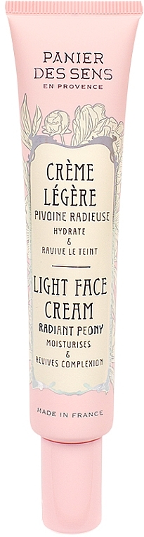 УЦЕНКА Лёгкий крем для лица - Panier des Sens Radiant Peony Light Face Cream * — фото N1